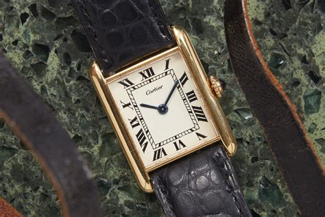 cartier tank wrist watch